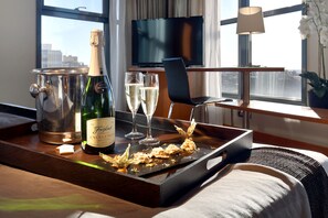 Ropa de cama hipoalergénica, edredón y minibar