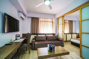Junior suite | Lakens van Egyptisch katoen, luxe beddengoed, donsdekens
