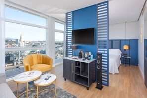 Minibar, in-room safe, blackout drapes, free cribs/infant beds