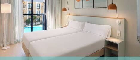 1 slaapkamer, een kluis op de kamer, een bureau, gratis wifi