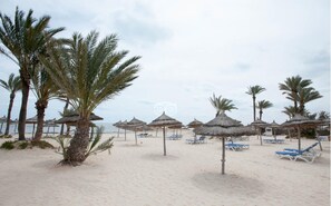 On the beach, scuba diving, windsurfing