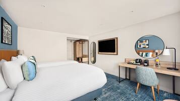 Desk, blackout curtains, iron/ironing board, free WiFi