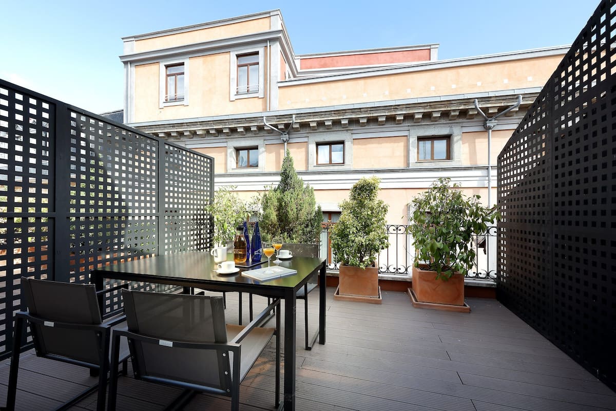 Habitación doble Deluxe de uso individual, Terraza | Exterior