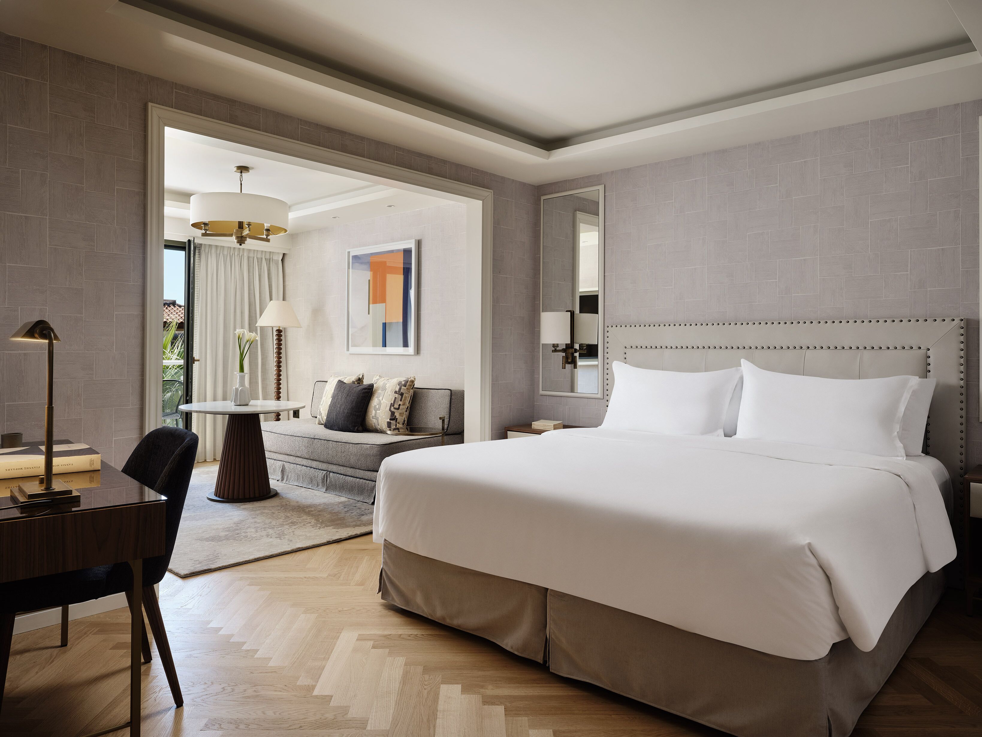 Suite junior (Acropolis View) | Ropa de cama de alta calidad y minibar 