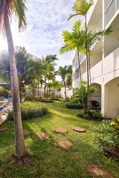Outdoor pool, pool umbrellas