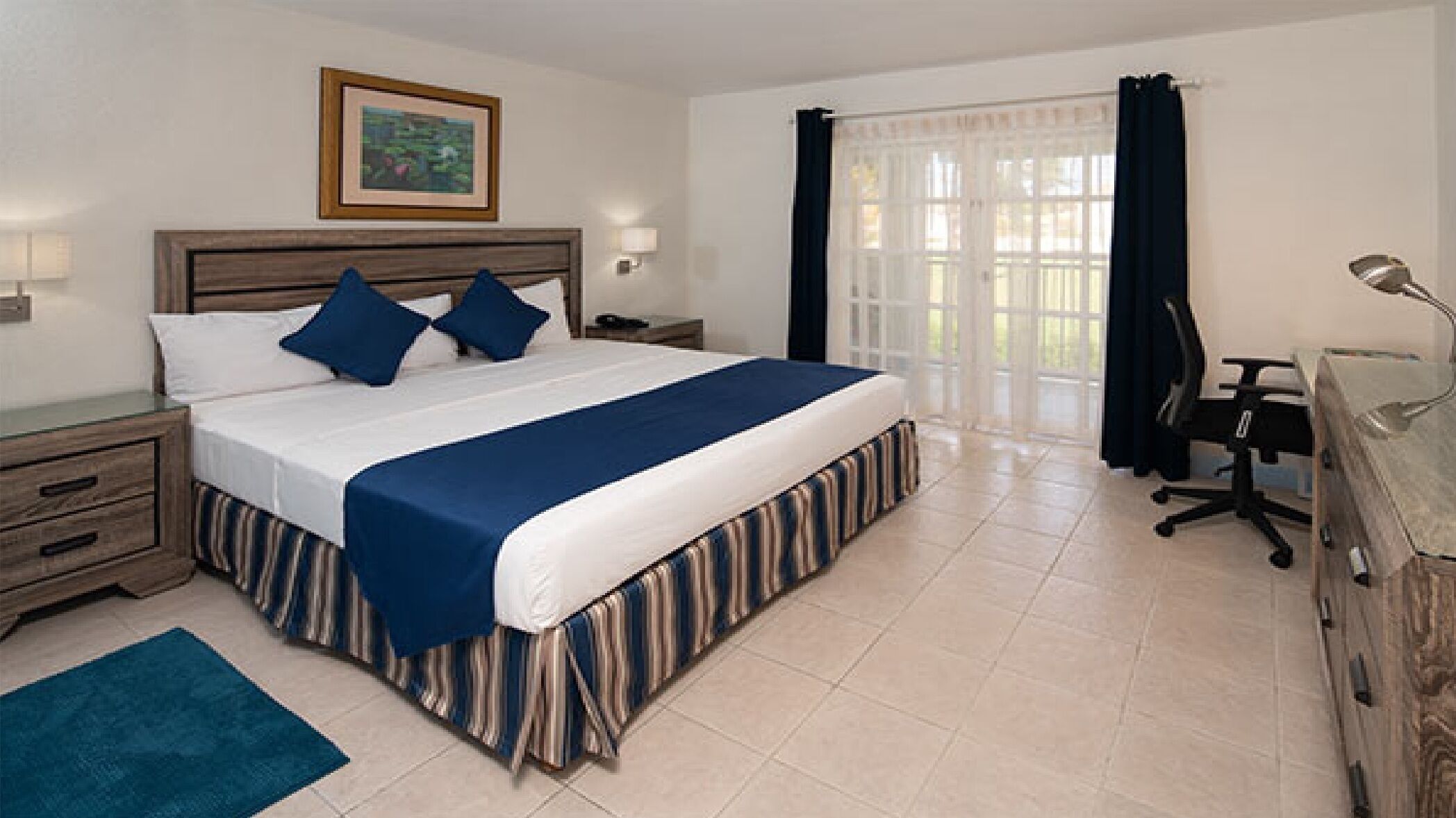 In-room safe, desk, iron/ironing board (on request), cribs (surcharge)