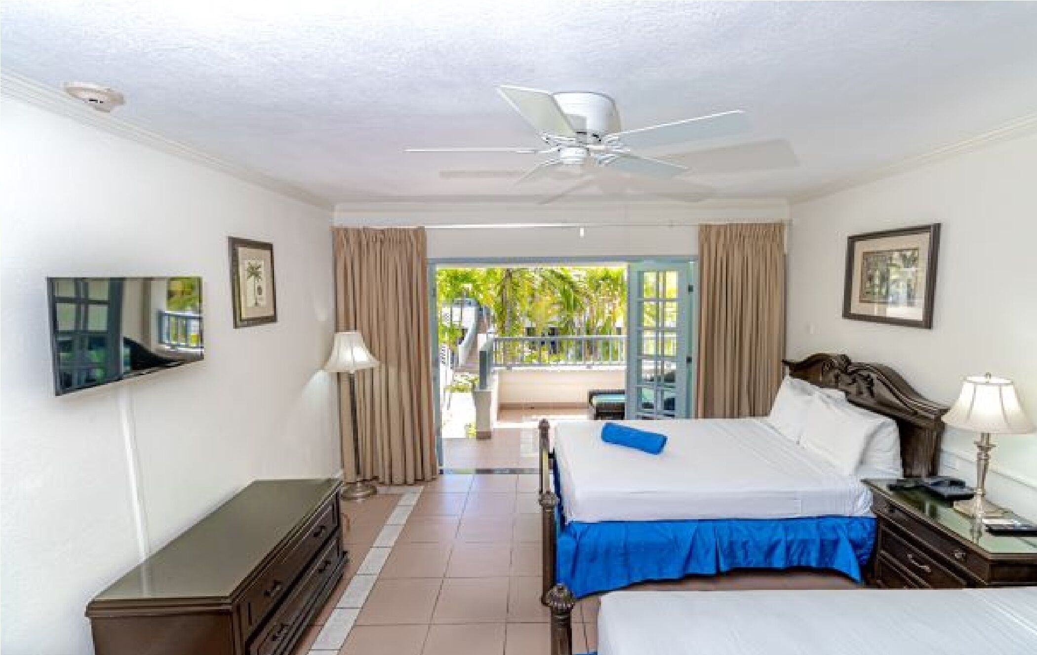 Pillowtop beds, in-room safe, blackout drapes, iron/ironing board