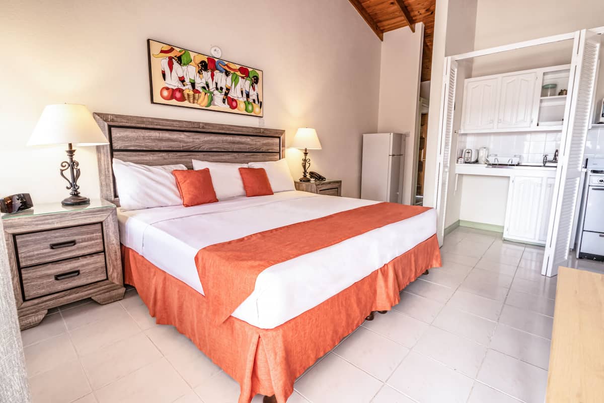 1 habitación y ropa de cama de alta calidad