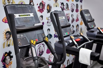 Fitness center at Elan Hotel