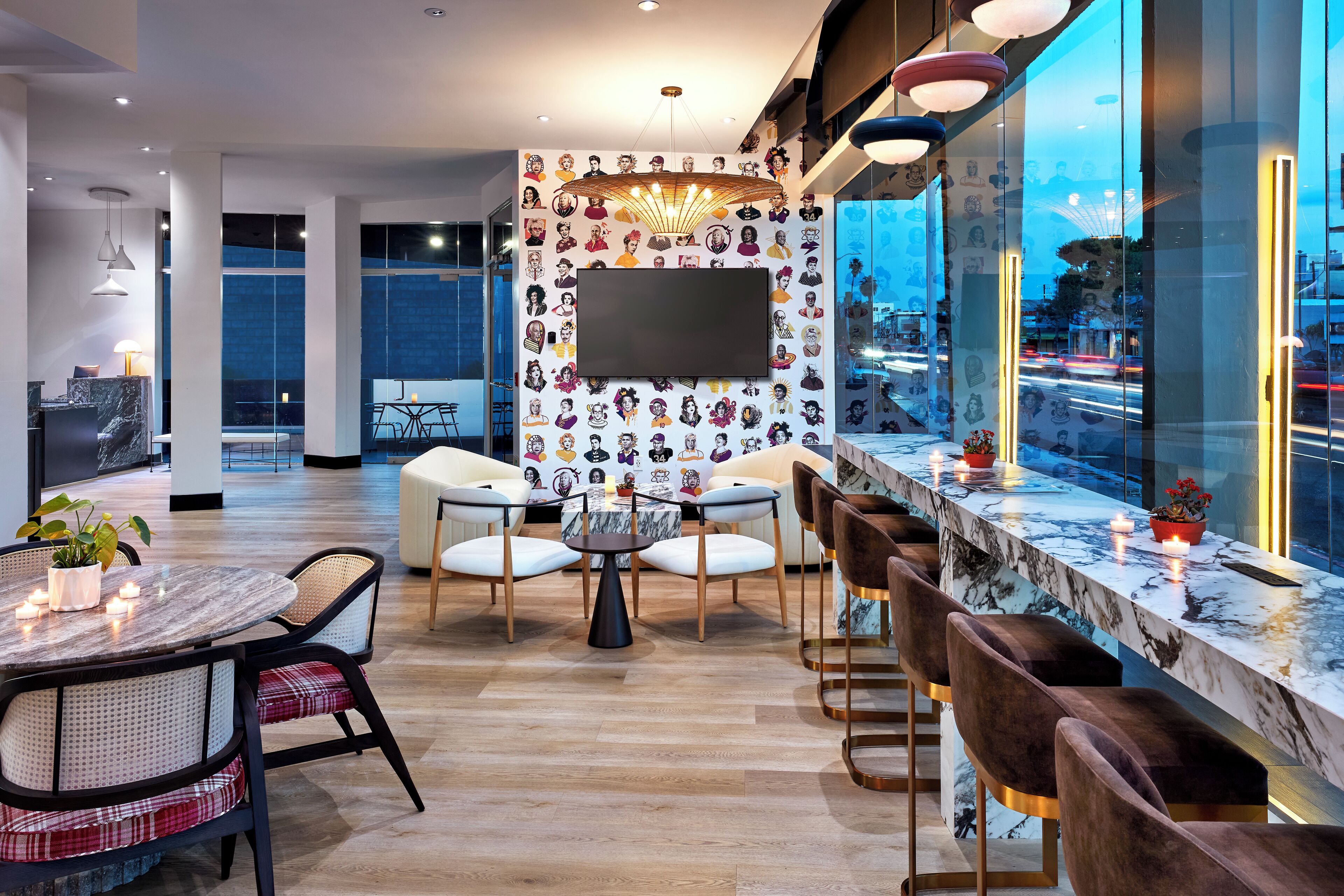 Sala de estar en el lobby