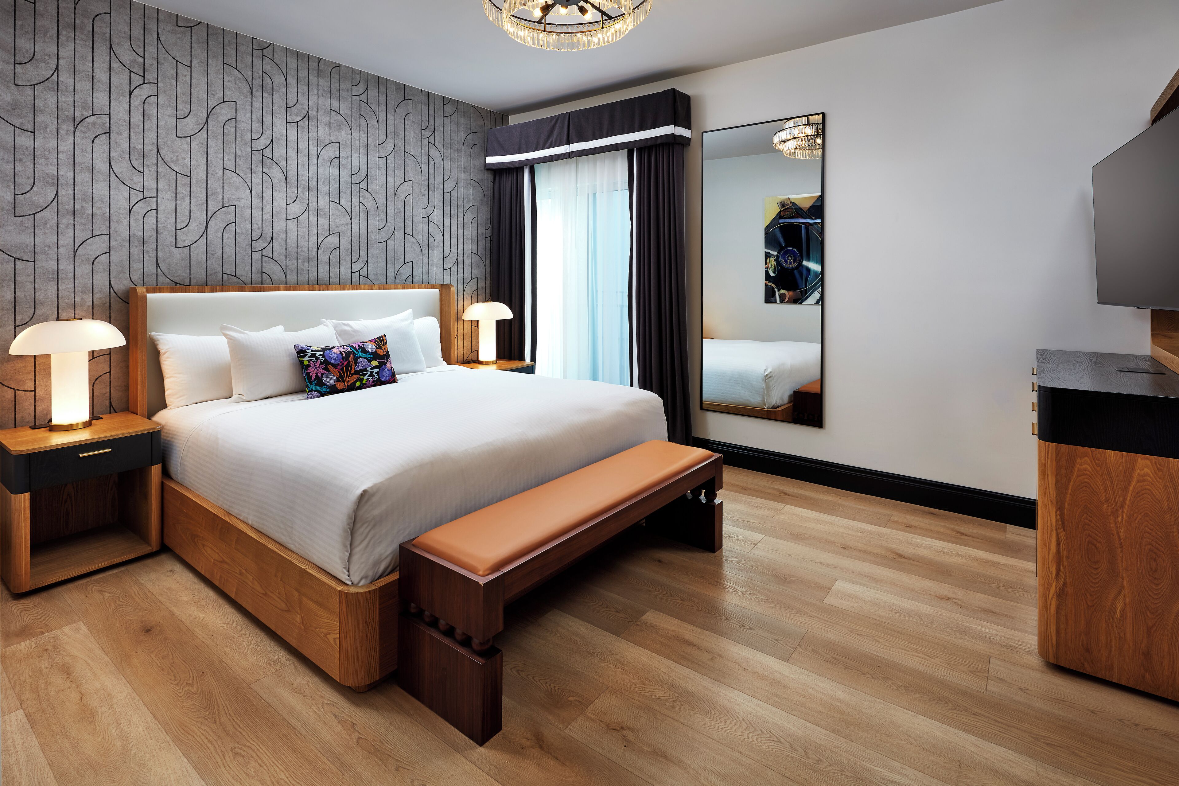junior suite, 1 king bed (all new) | bathroom | combined shower/bathtub, designer toiletries, hair dryer, bathrobes