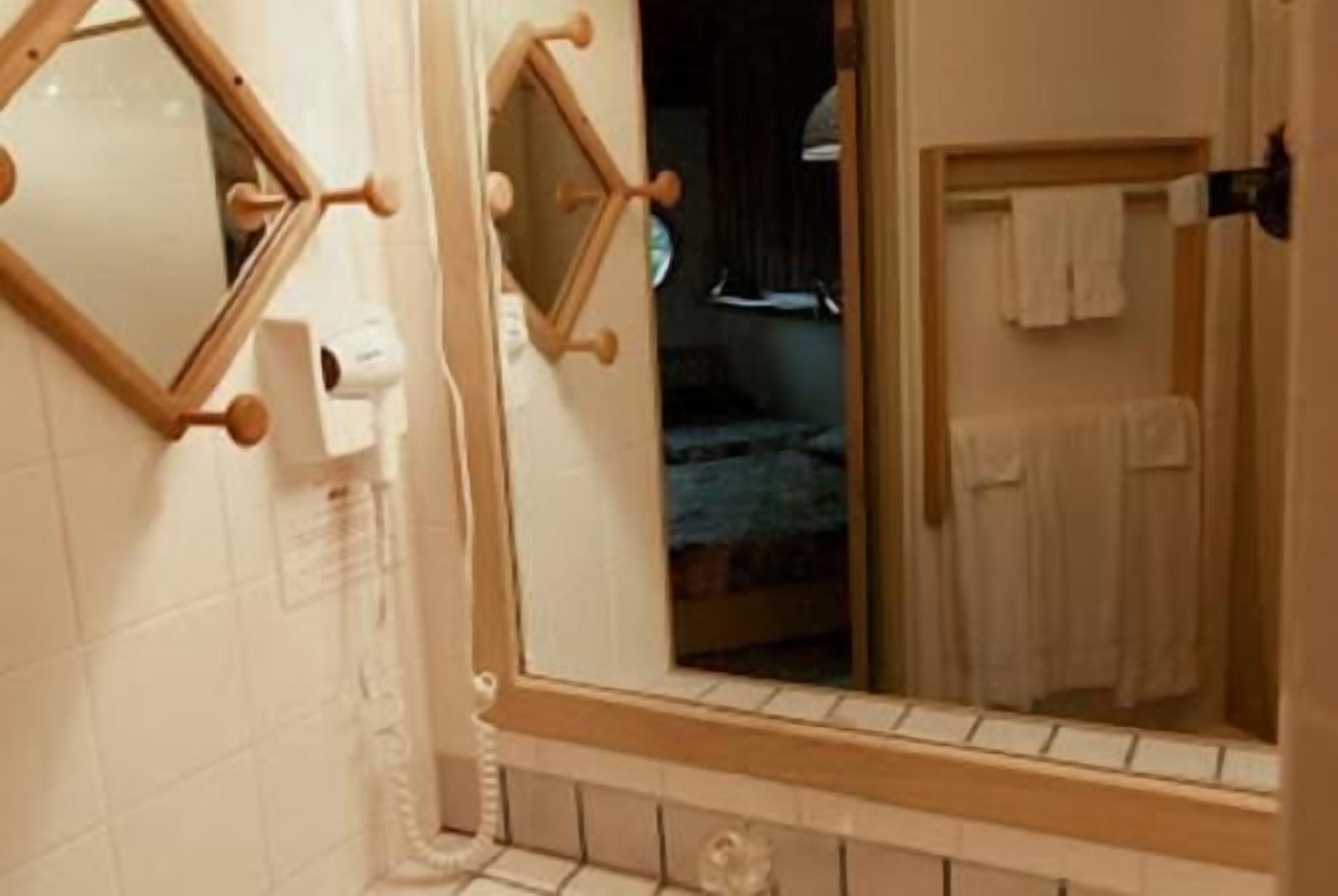 cottage, 1 king bed, patio, garden view | bathroom amenities | shower, hair dryer, towels