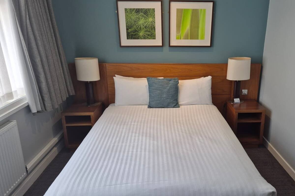 Standard Room, 1 Double Bed, Non Smoking | Desk, iron/ironing board, WiFi (free), bed sheets