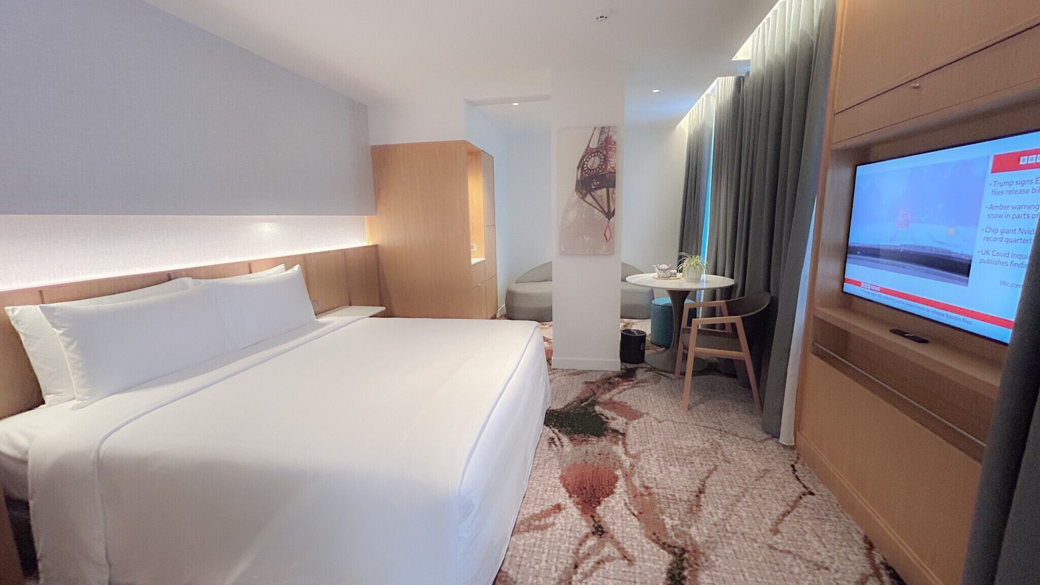 Down duvets, pillow-top beds, minibar, in-room safe