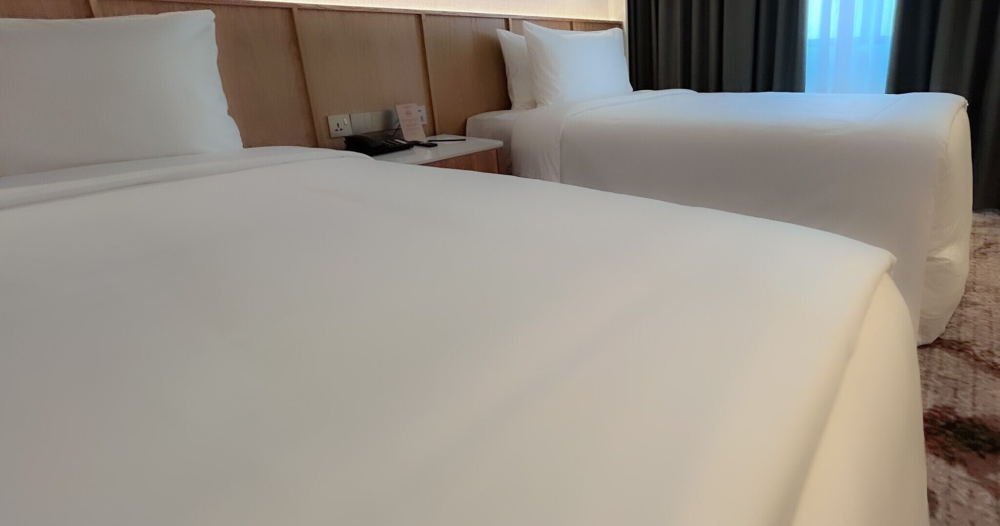 Merdeka Twin with View | Down comforters, pillowtop beds, minibar, in-room safe