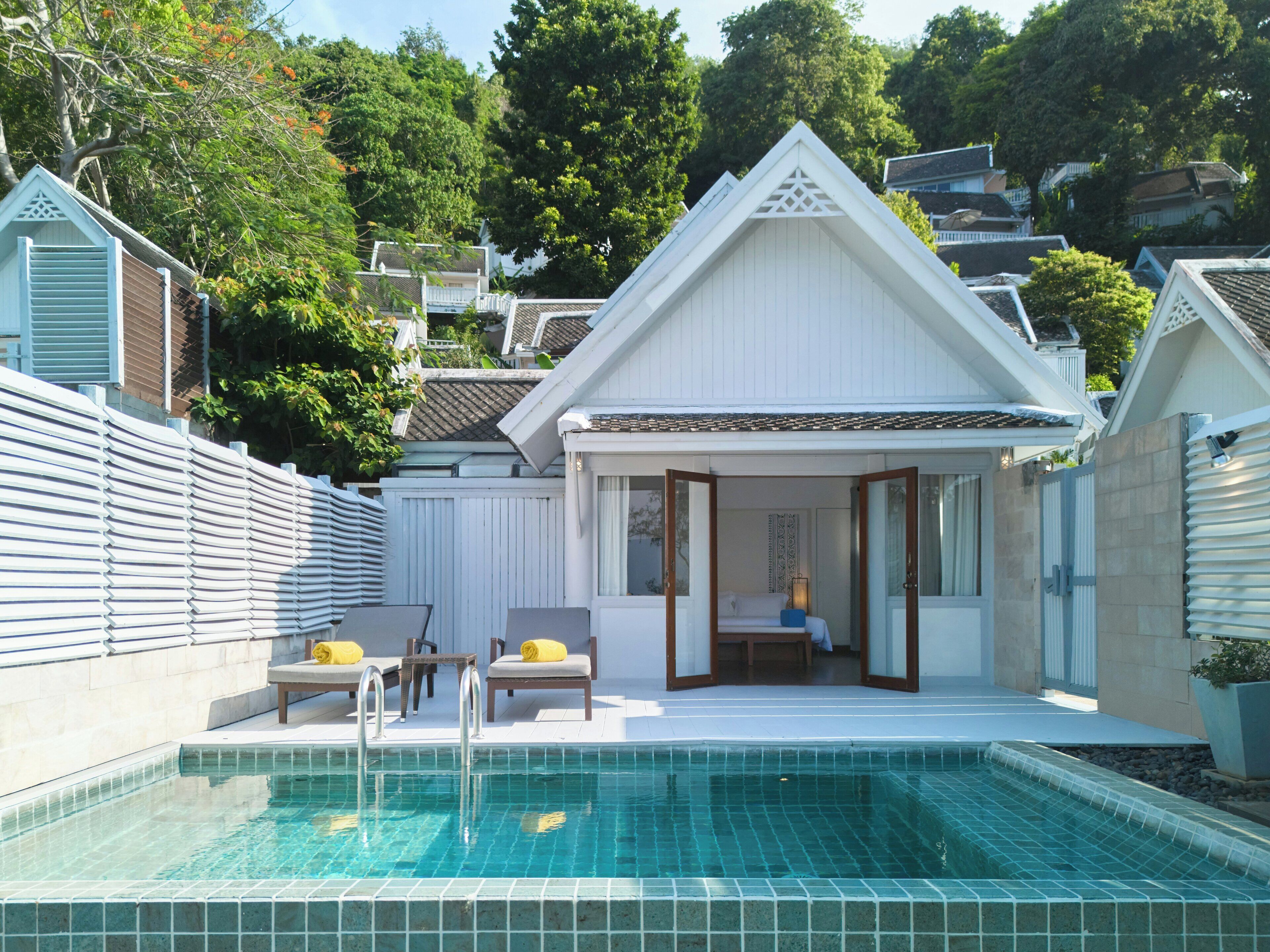 Villa Deluxe, 1 très grand lit, piscine privée | Piscine privée