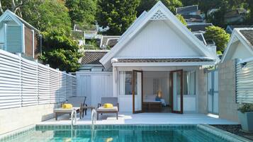 Villa Deluxe, 1 trÚs grand lit, piscine privée | Piscine privée