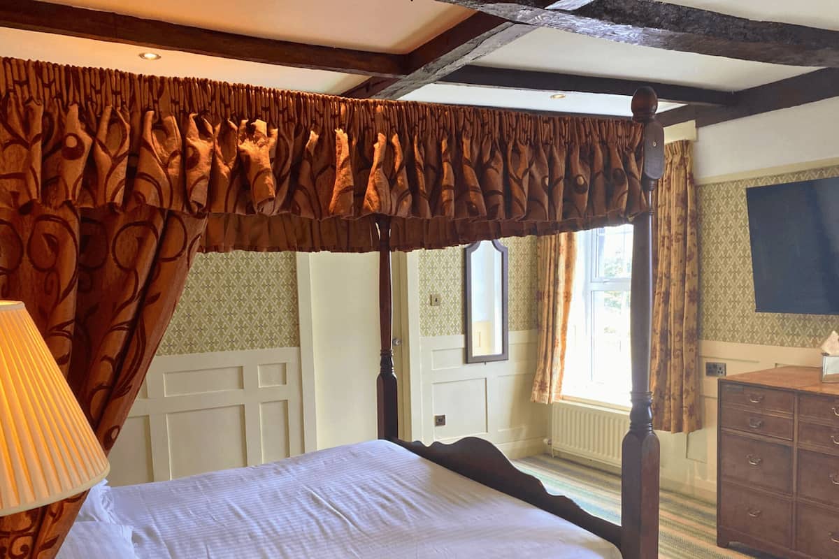 super king four poster room | 1 bedroom, premium bedding, in-room safe, individually decorated