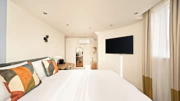 In-room safe, desk, blackout curtains, iron/ironing board