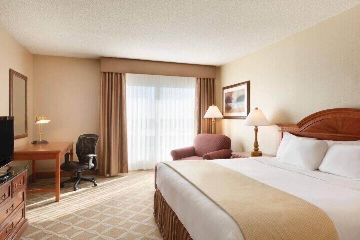 standard room, 1 king bed, non smoking | 1 bedroom, pillow-top beds, desk, laptop workspace