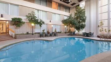 Indoor pool, pool loungers