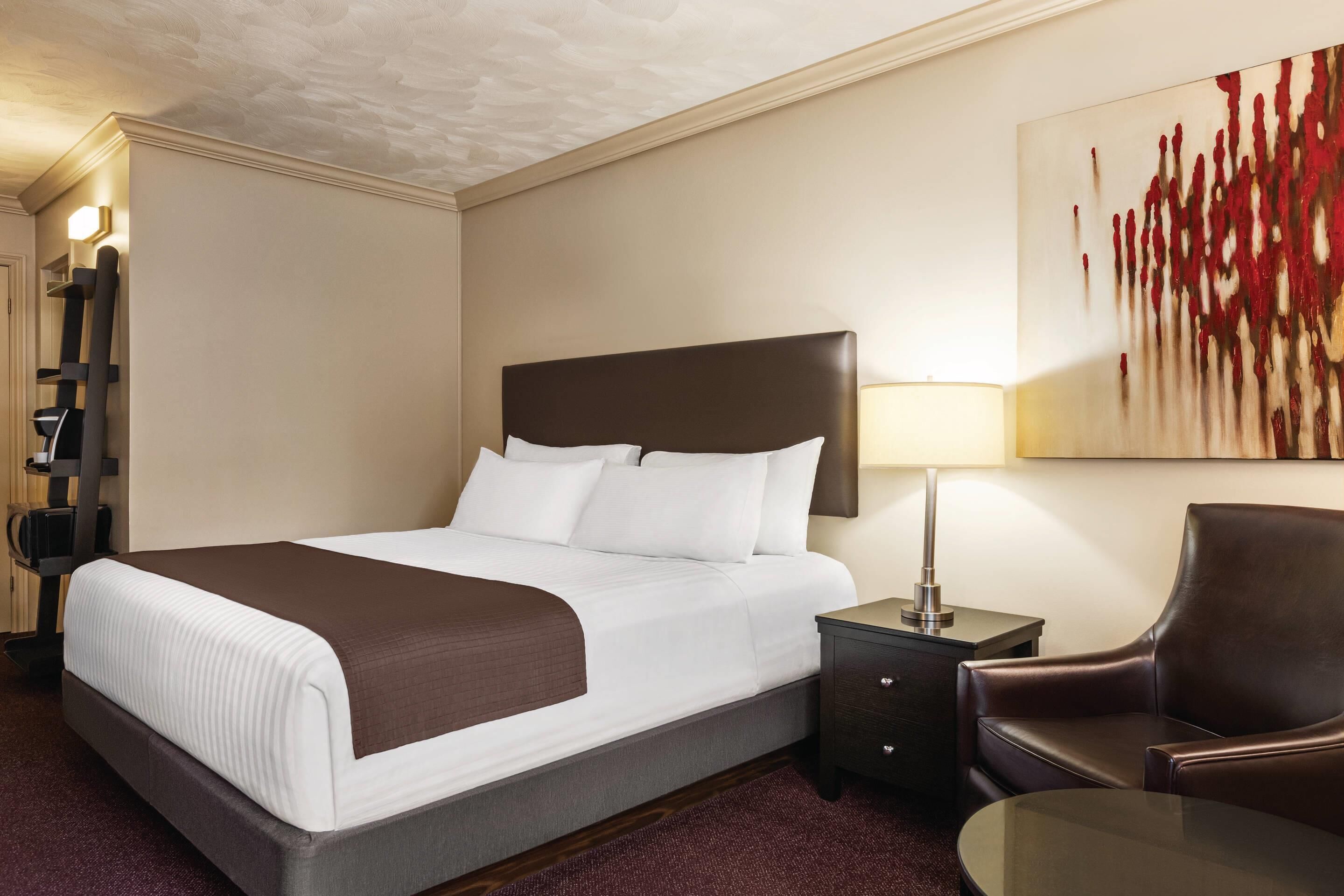 Standard Room, 1 King Bed, Non Smoking | Premium bedding, minibar, desk, iron/ironing board