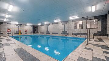 Indoor pool, seasonal outdoor pool