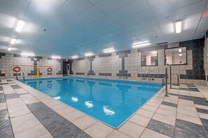 Indoor pool, seasonal outdoor pool