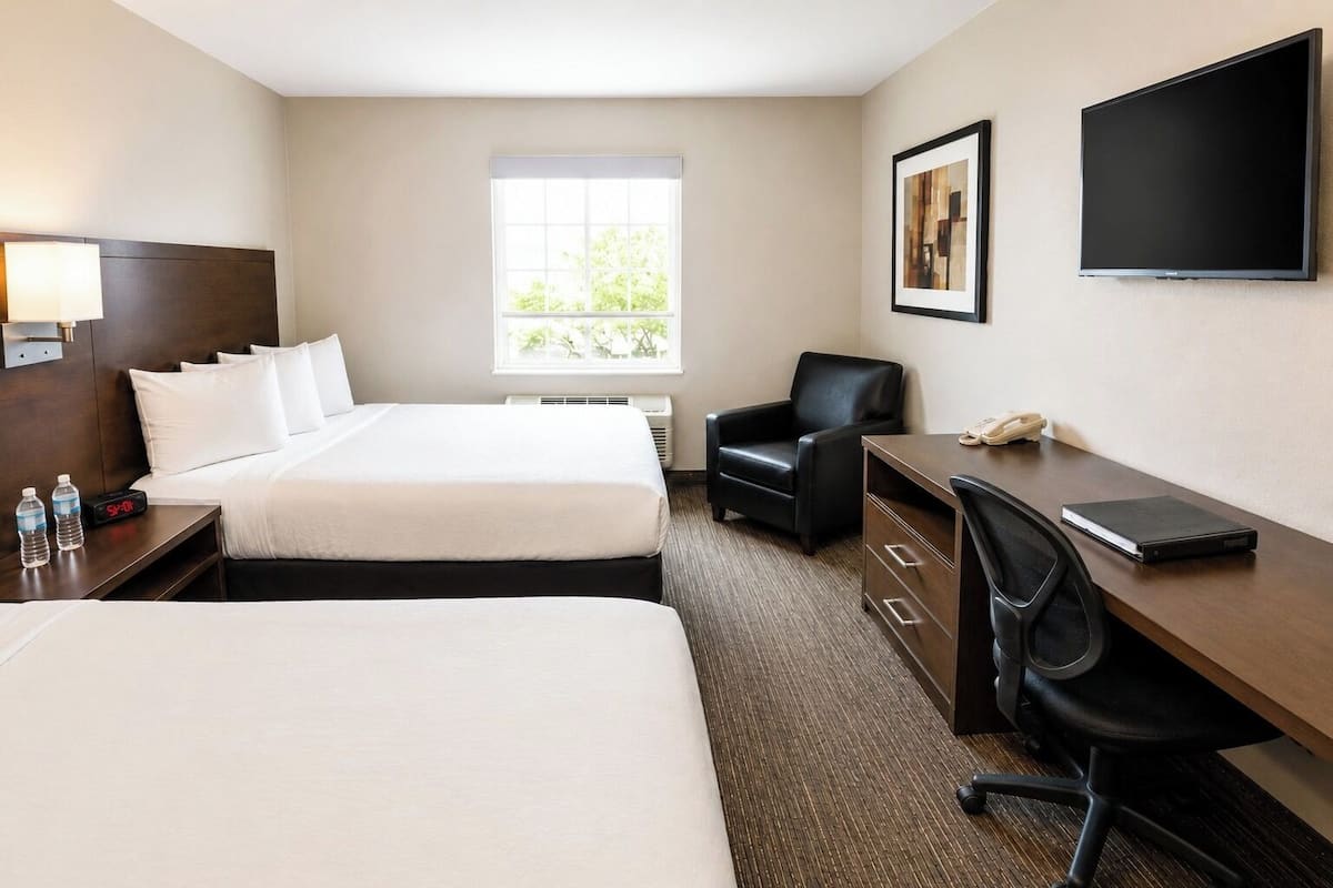 Room, 2 Queen Beds | Premium bedding, Tempur-Pedic beds, desk, laptop workspace