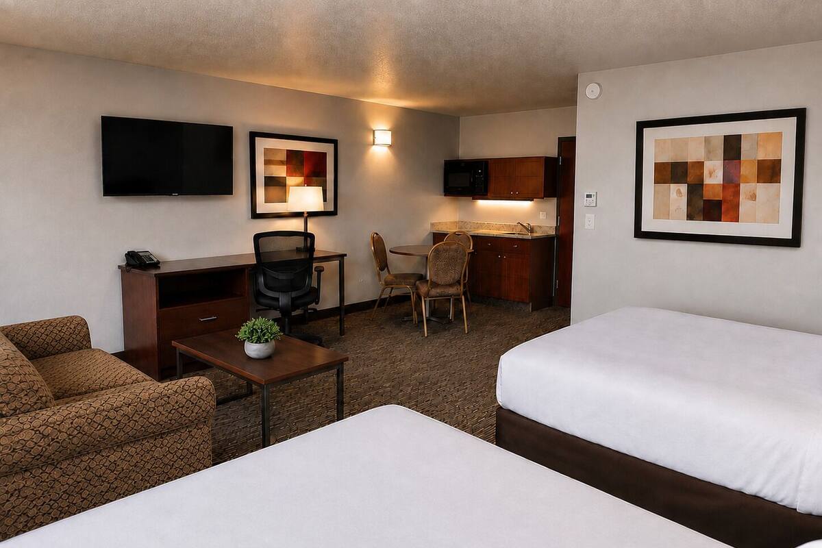 Deluxe Family Suite | Premium bedding, Tempur-Pedic beds, desk, laptop workspace