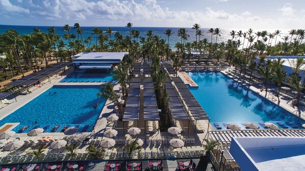 5 outdoor pools - Hotel Riu Bambu - All Inclusive (Punta Cana)