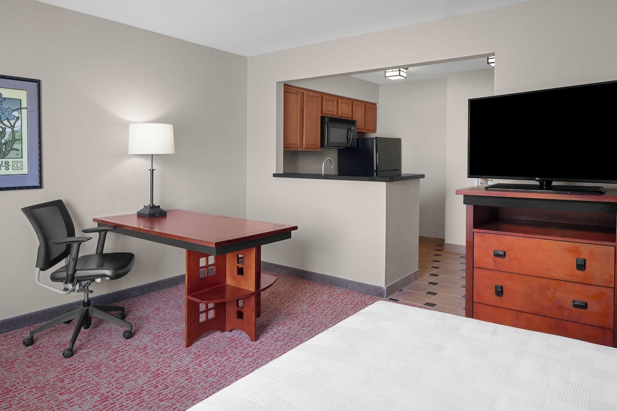 42-inch TV with premium TV channels, Netflix, streaming services