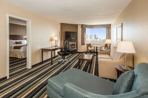 Suite, 1 King Bed, Non Smoking, Jetted Tub | Premium bedding, pillowtop beds, desk, laptop workspace