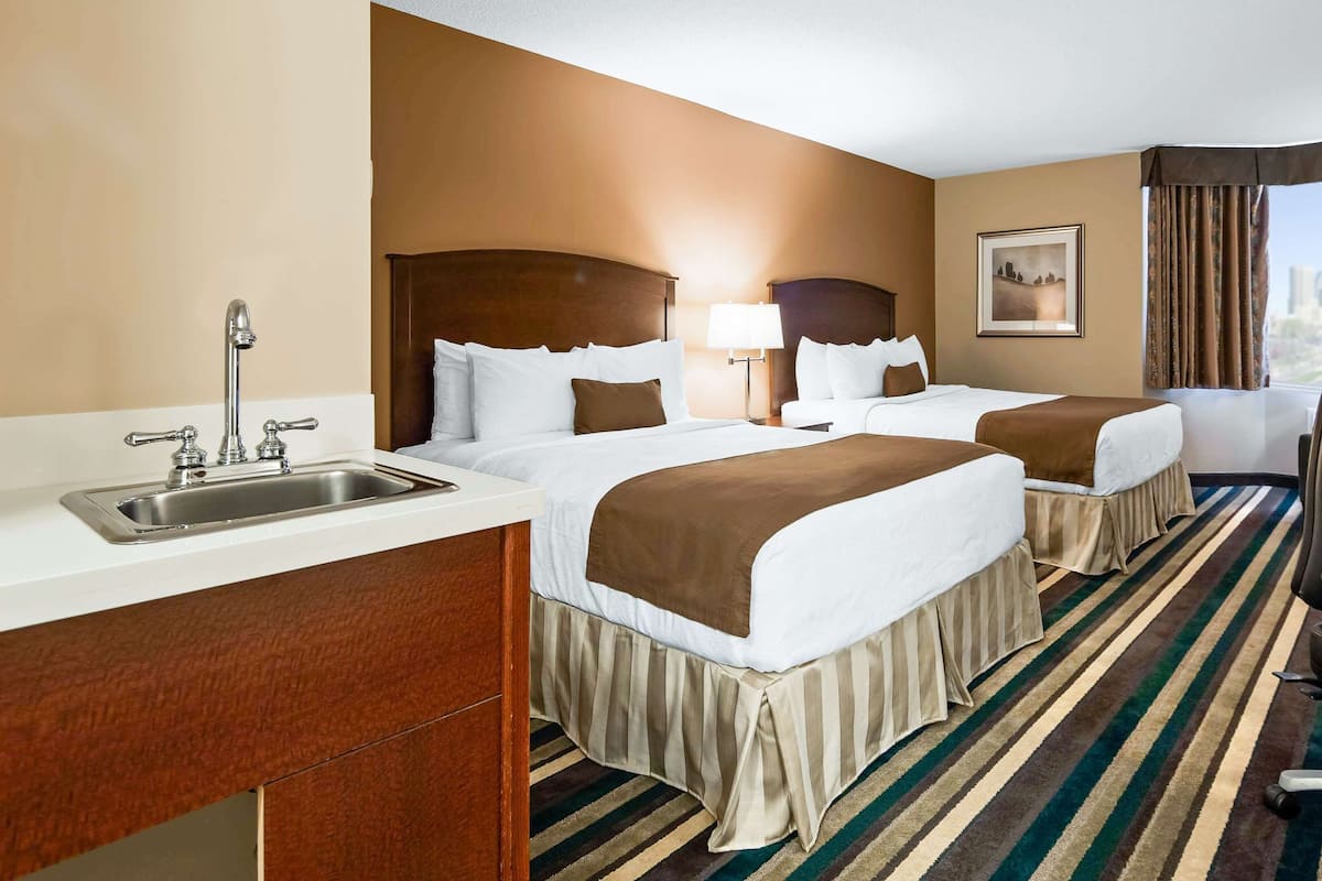 Standard Room, 2 Queen Beds, Non Smoking, Refrigerator (Pet Friendly) | Premium bedding, pillowtop beds, desk, laptop workspace