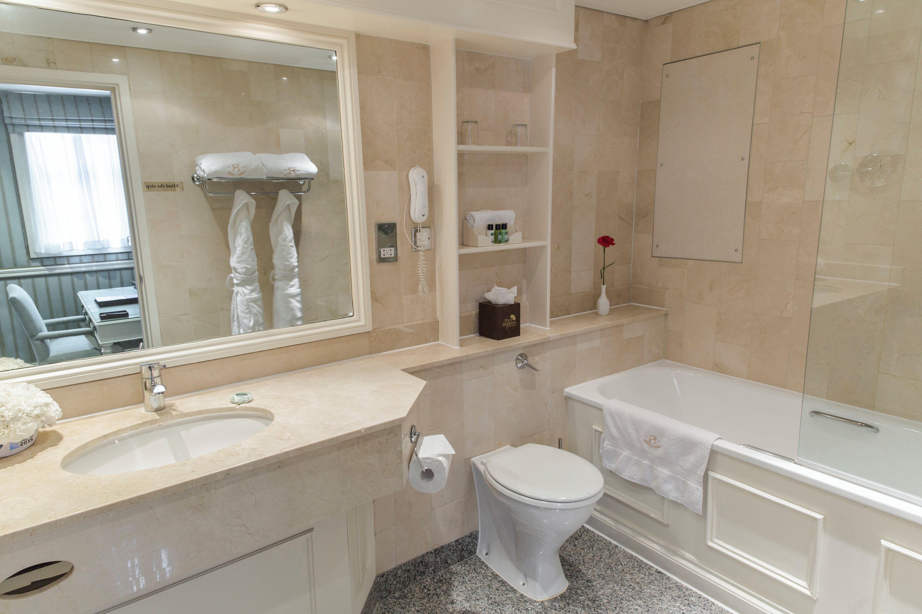 Premium bedding, down comforters, in-room safe, individually decorated