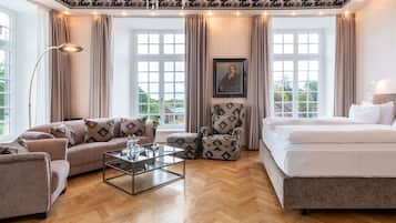 Suite de lujo, 1 habitación | Ropa de cama de alta calidad y decoración individual