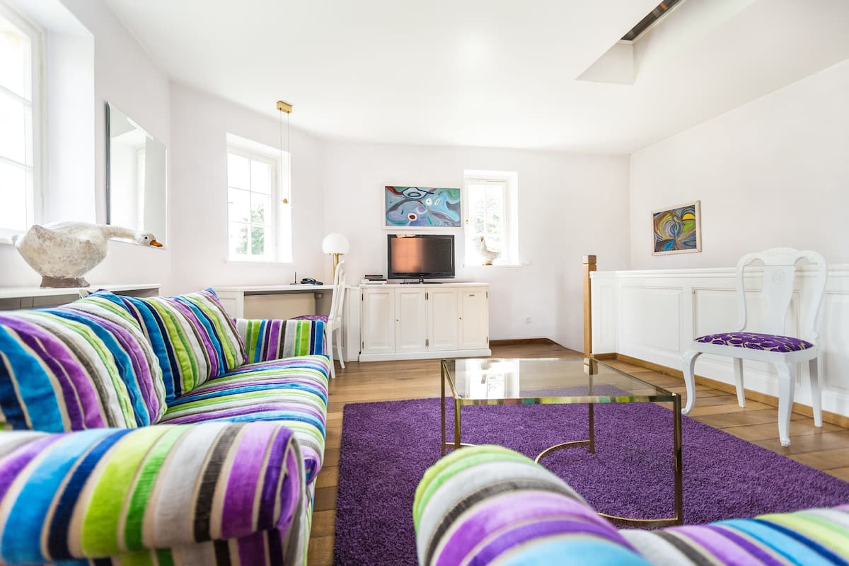 Appartement Duplex Deluxe, 1 chambre | Coin séjour | Télévision à écran plat