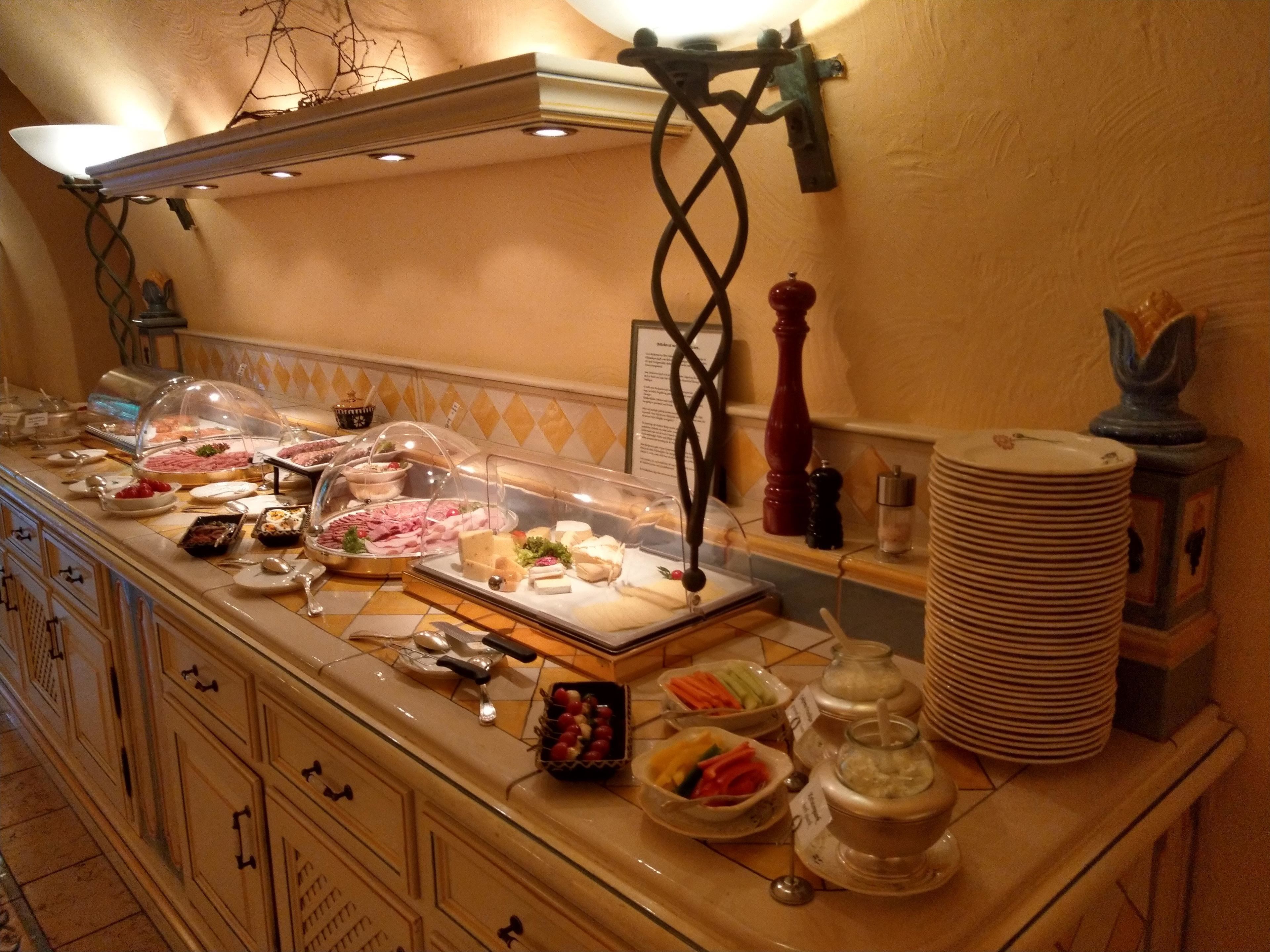 daily buffet breakfast (eur 23 per person)