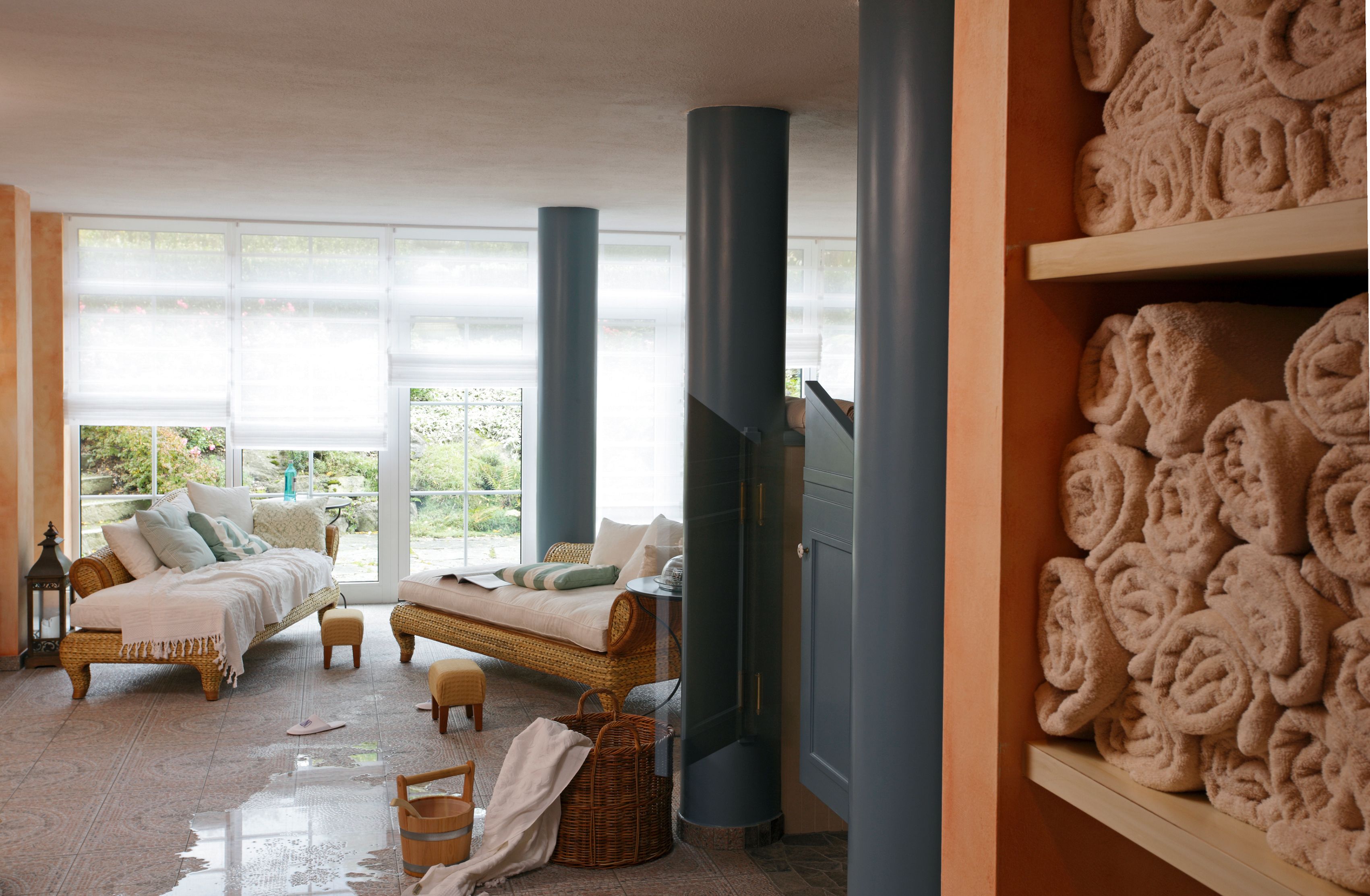 Sauna, soins corporels, enveloppements corporels, gommages corporels