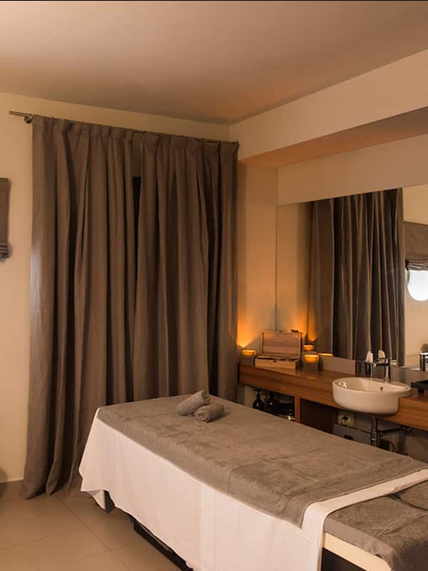 Body treatments, body scrubs, facials, manicures and pedicures, massages