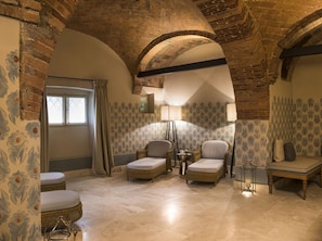 Body treatments, body scrubs, facials, manicures and pedicures, massages