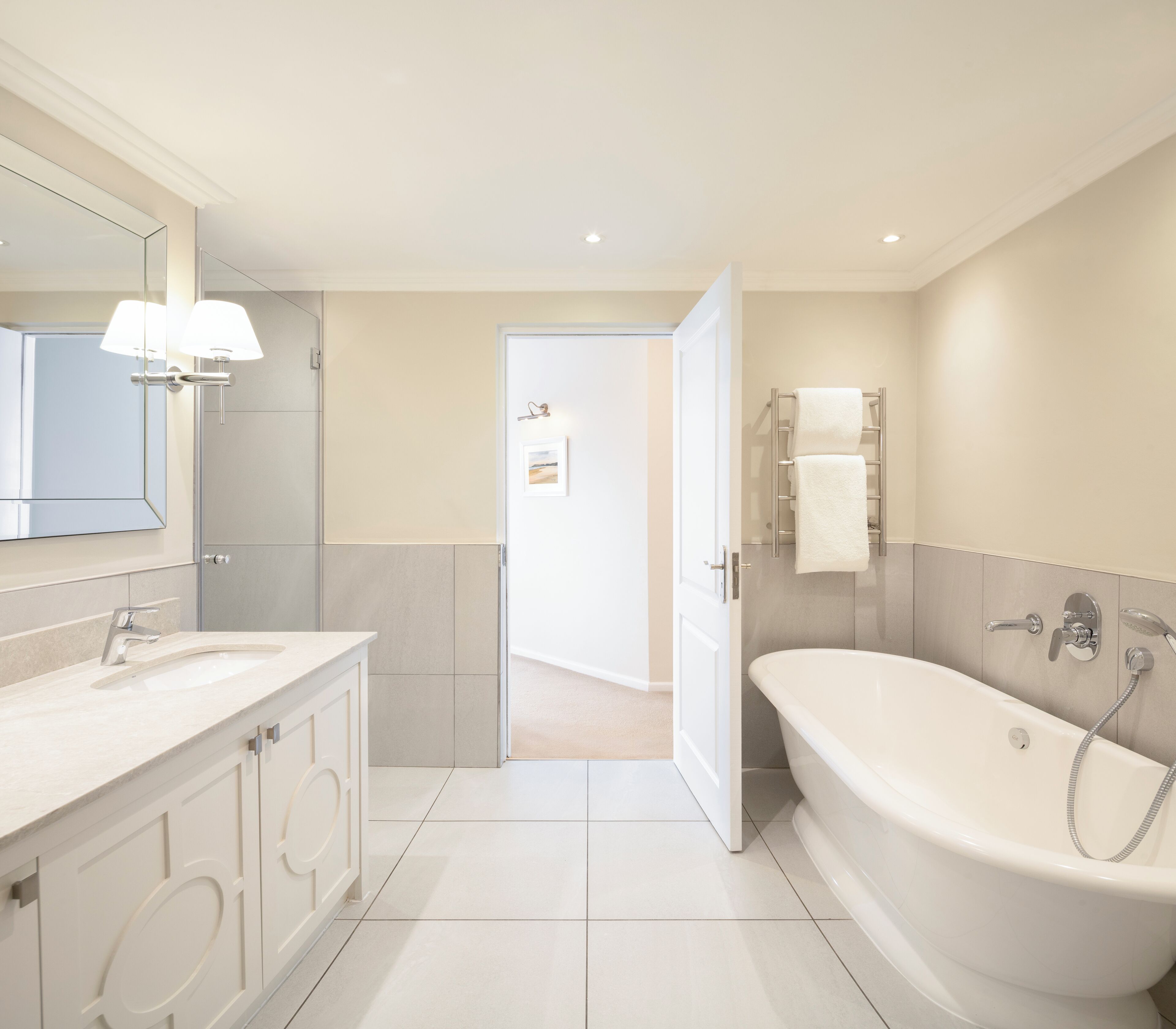 free toiletries, hair dryer, bathrobes, slippers