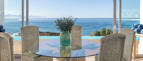 2 outdoor pools, pool umbrellas, pool loungers