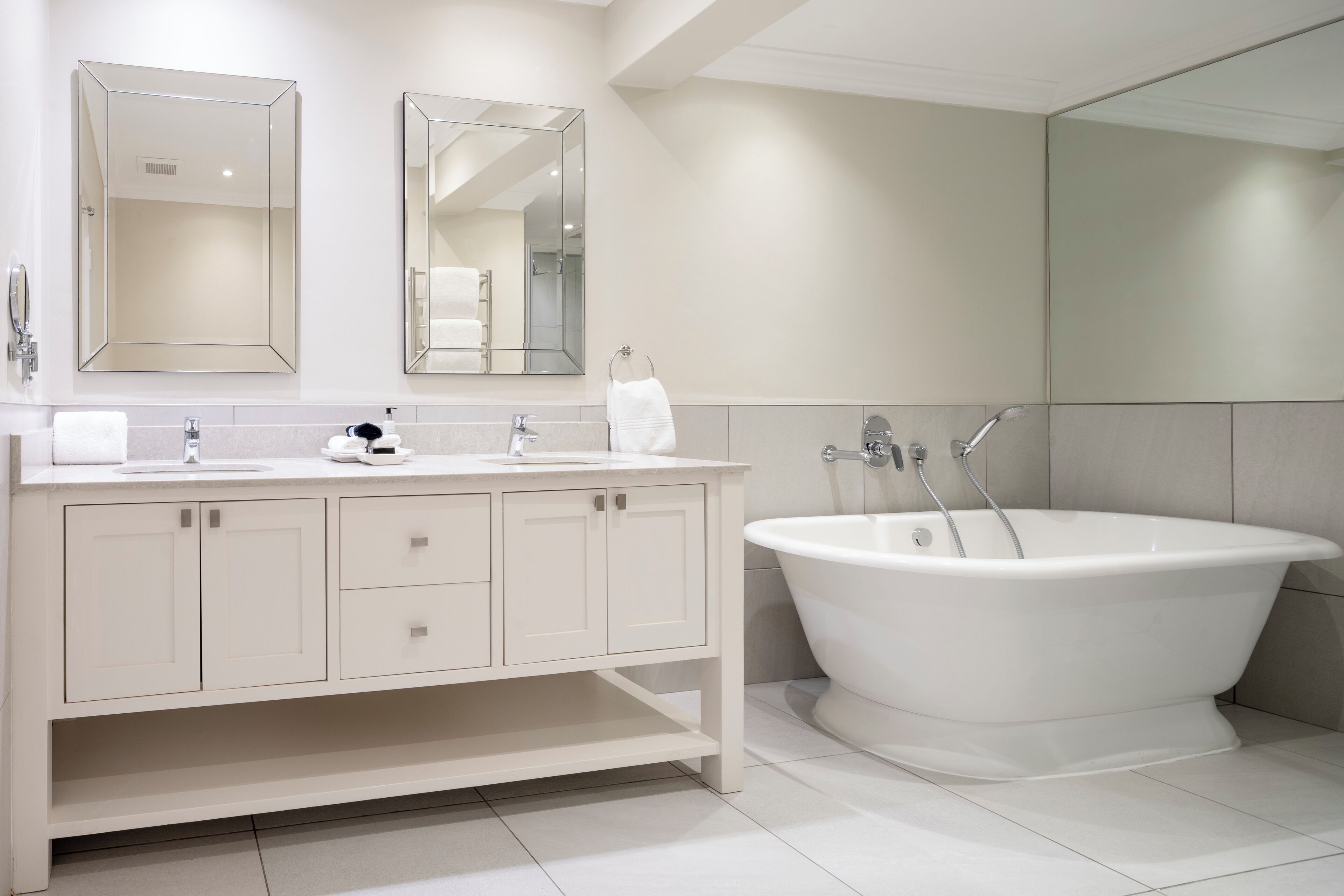 free toiletries, hair dryer, bathrobes, slippers