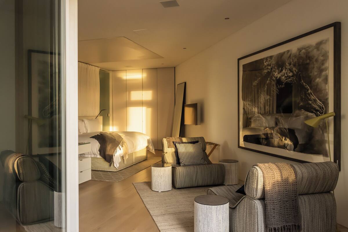 奢华别墅 (Ellerman House Two) | 1 多间卧室、埃及棉床单、高档床上用品、Select Comfort 床