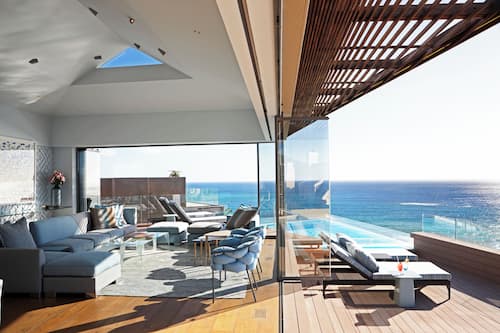 Luxury Villa (Ellerman House Two) | Living area | LCD TV, DVD player, iPod dock, heated floors
