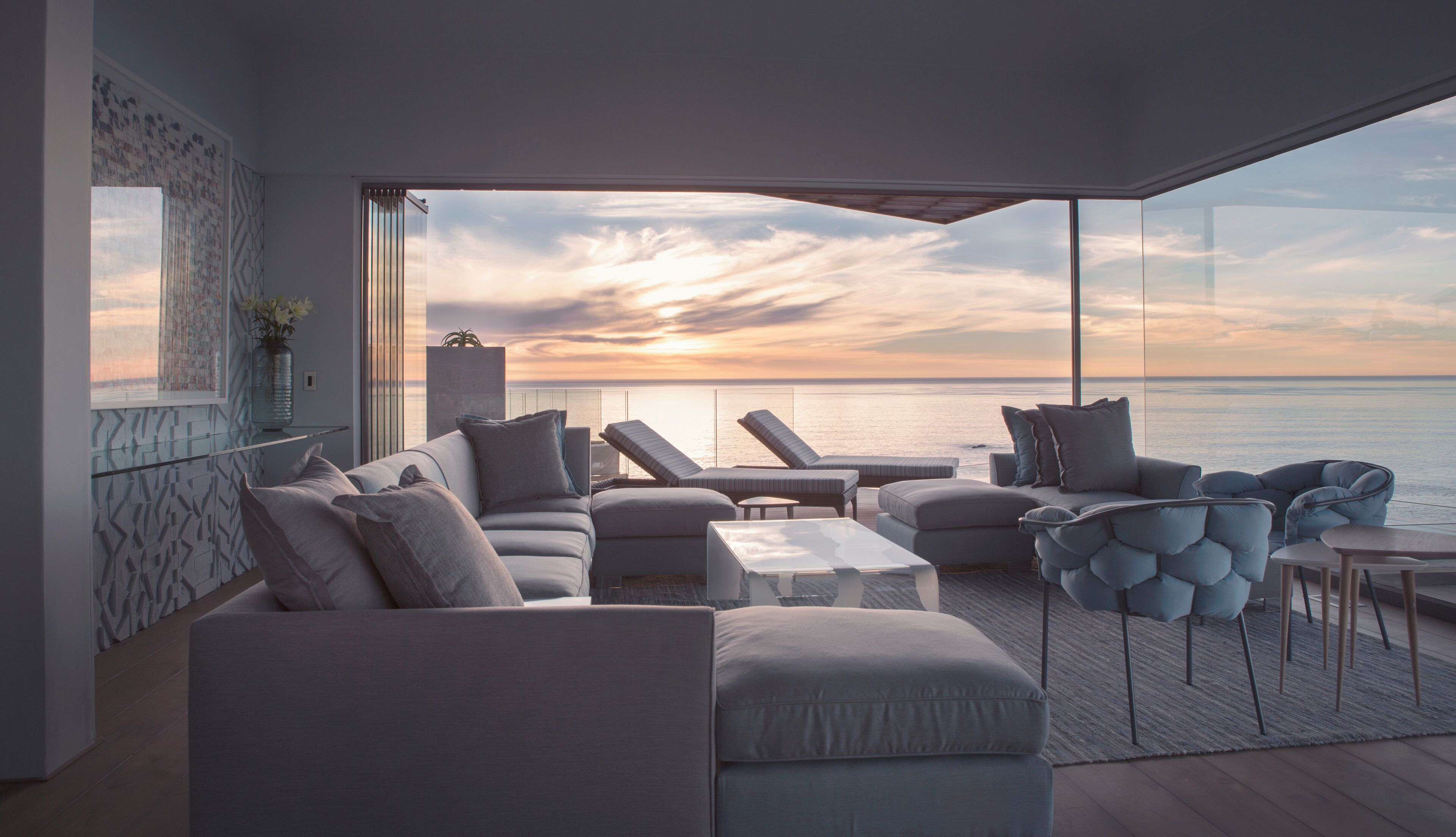 Luxury Villa (Ellerman House Two) | Living area | LCD TV, DVD player, heated floors