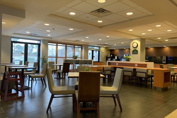 Free daily buffet breakfast