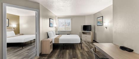 1 chambre, bureau, accĂšs au Wi-Fi (inclus), literie fournie