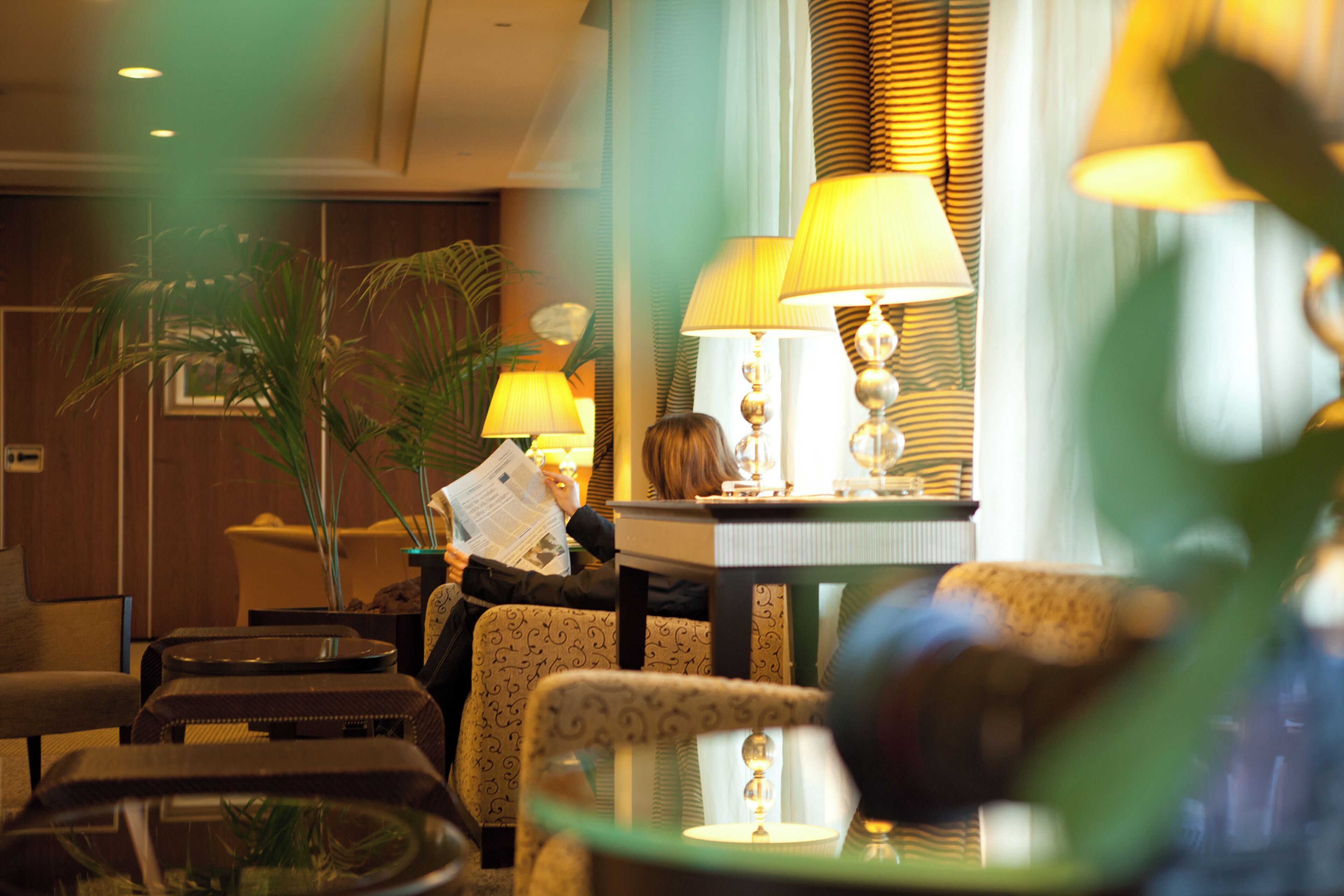 Sala de estar en el lobby